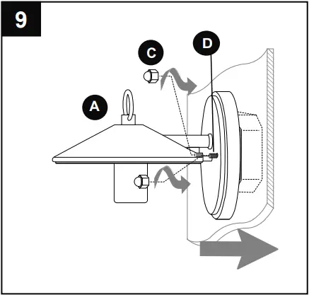 Harbor Breeze WL136MBK Halyard 1-Light B9