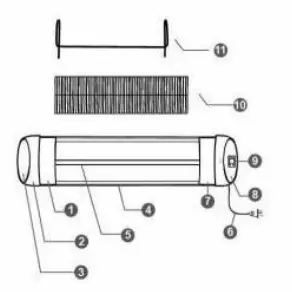 Patio Boss NX-1500R Electric Outdoor Heater - Figure 2