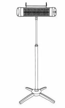 Patio Boss NX-1500R Electric Outdoor Heater