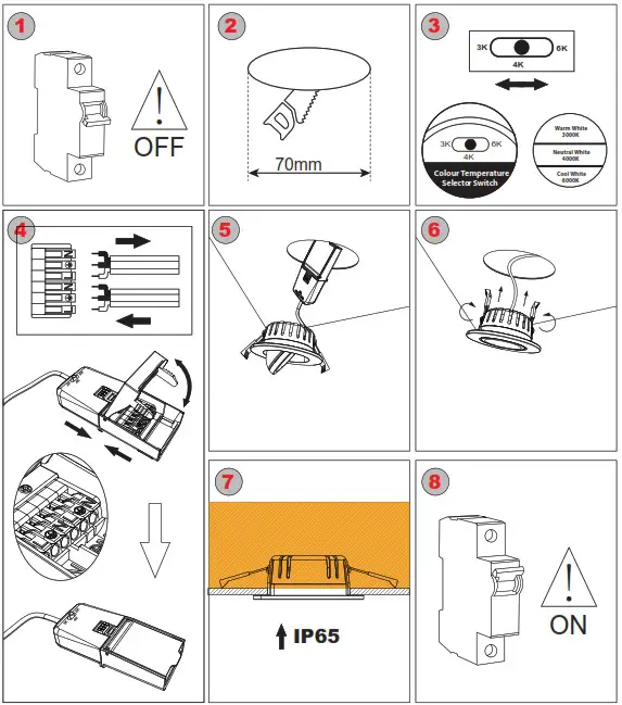 SPA 41111 Eden Tilt 7w LED Downlight - Helpline
