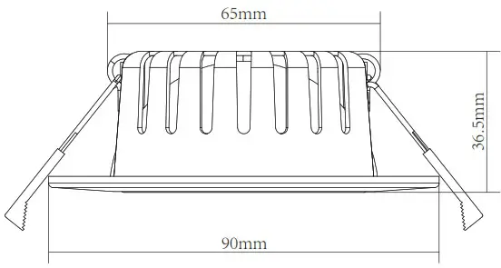 SPA 41111 Eden Tilt 7w LED Downlight - Lumens