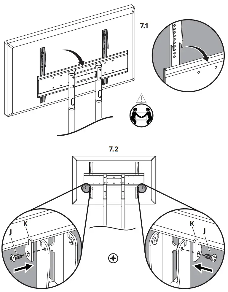 kanto MTM86PL Rolling TV Stand - fig 10