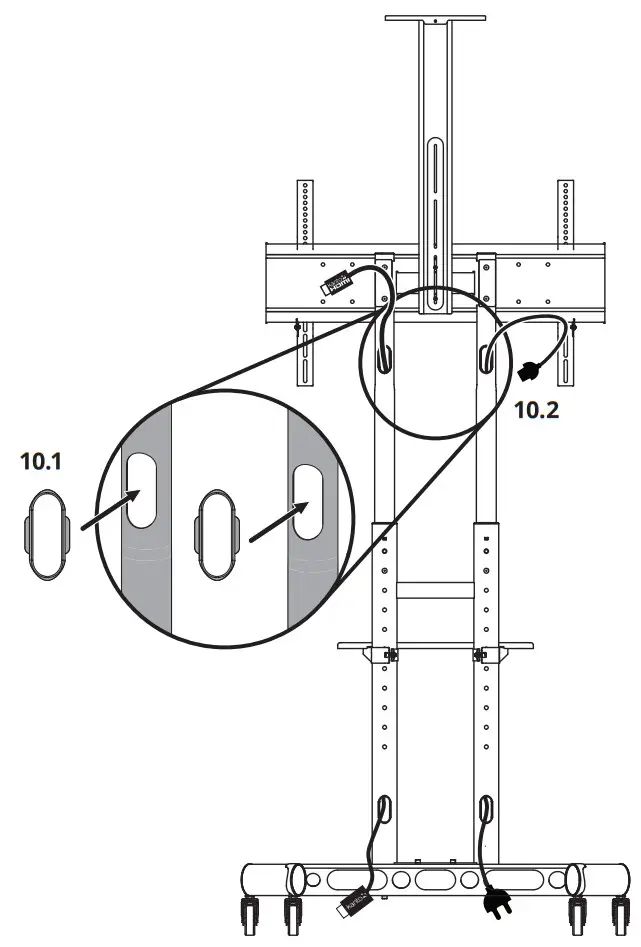 kanto MTM86PL Rolling TV Stand - fig 13
