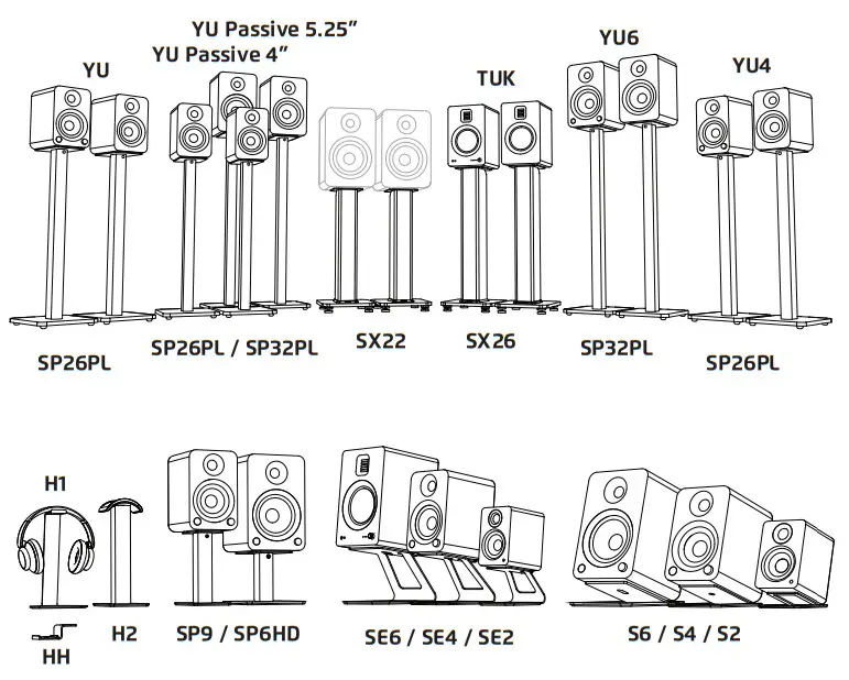 kanto MTM86PL Rolling TV Stand - fig 14