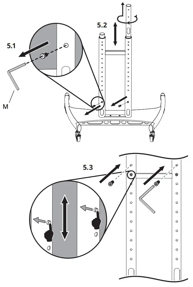 kanto MTM86PL Rolling TV Stand - fig 8