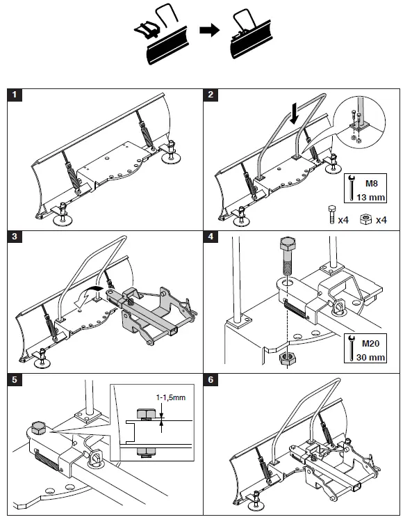 Husqvarna 596 29 00-01 Snow Blade 2