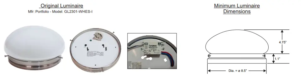 VIZION FULHAM TJTUNV023ACxxxB DirectAC Universal Voltage Engine Refrofit Kit - Fig 1