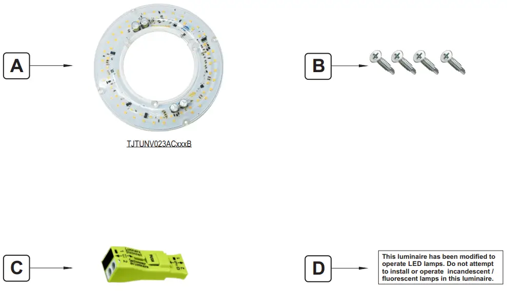 VIZION FULHAM TJTUNV023ACxxxB DirectAC Universal Voltage Engine Refrofit Kit - Fig 3