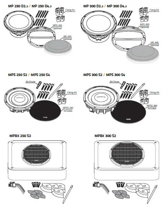 HERTZ-MPS 300 S4 Mille-Pro Series -1-Inch-Shallow-Mount 4-Ohm-Component -Subwoofer-01