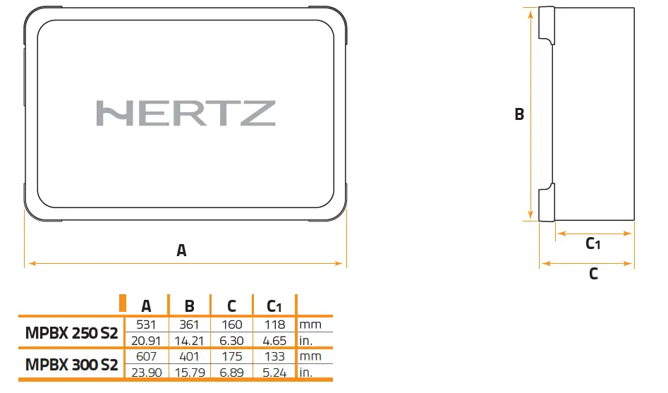 HERTZ-MPS 300 S4 Mille-Pro Series -1-Inch-Shallow-Mount 4-Ohm-Component -Subwoofer-03