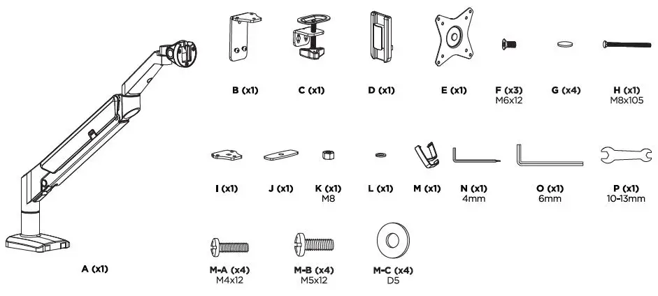alza-ergo-APW-EGARS210S-Monitor-Arm-S210S-Space-Saver-fig- (1)