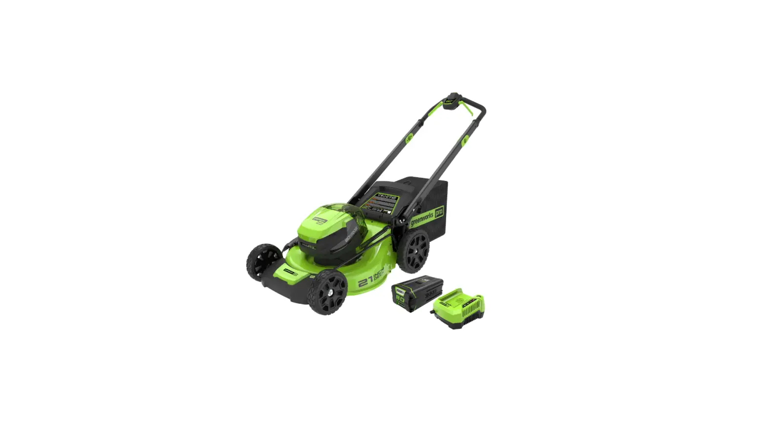 Greenworks Pro Lmb455 21 Inch Cordless Battery Push Lawn Mower W/ 4.0ah Battery And Charger User Manual
