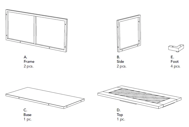 homestyles 6801-23 Storage Bench 1