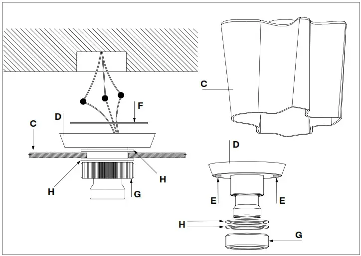 Artemide LOGICO MICRO Semi Flush Mount Ceiling Light - cover