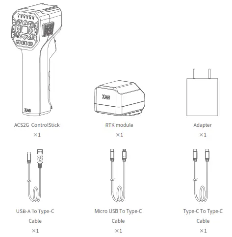 XAG ACS2G Agricultural Control Stick - List of Items