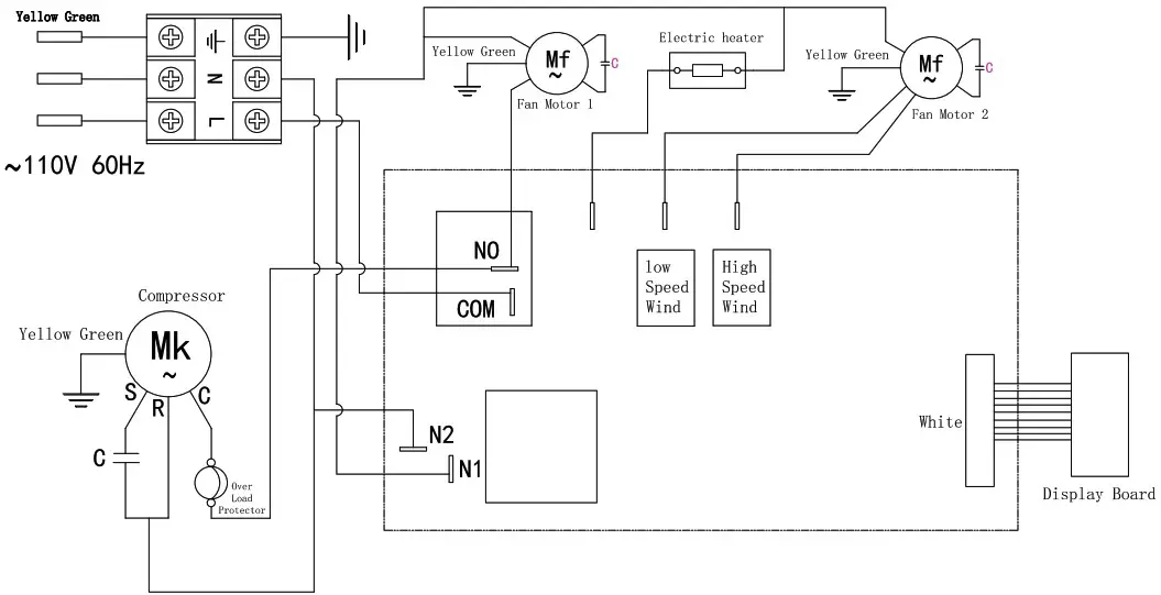 EQUATOR OAC 3000 Outdoor Air Conditioner - diagram