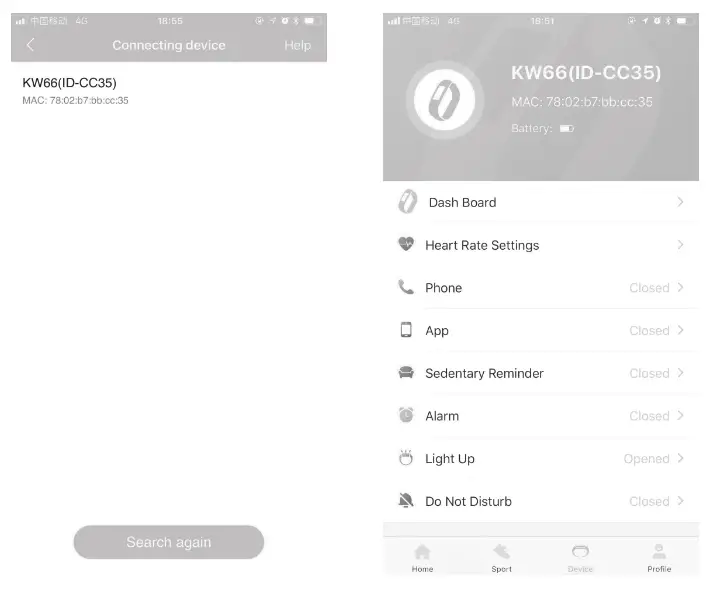 xiaomi Imilab KW66 Smartwatch - installing the APP