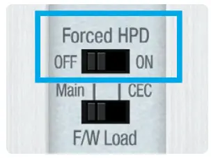 Keydigital HDBT PoH Wall Plate Switcher KD-X4x1WUTx - HPD Switch