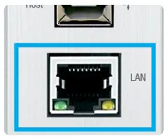 Keydigital HDBT PoH Wall Plate Switcher KD-X4x1WUTx - LAN Port