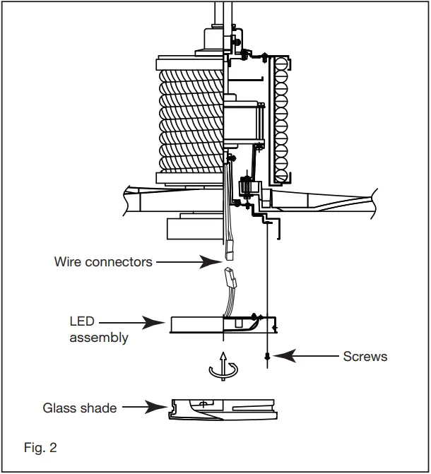 HINKLEY 903160FMW NDD Marin 60 Inch Indoor Outdoor Ceiling Fan with LED Lighting - GLASS SHADE
