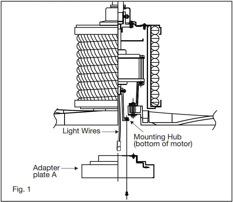 HINKLEY 903160FMW NDD Marin 60 Inch Indoor Outdoor Ceiling Fan with LED Lighting - MONTING PLATE