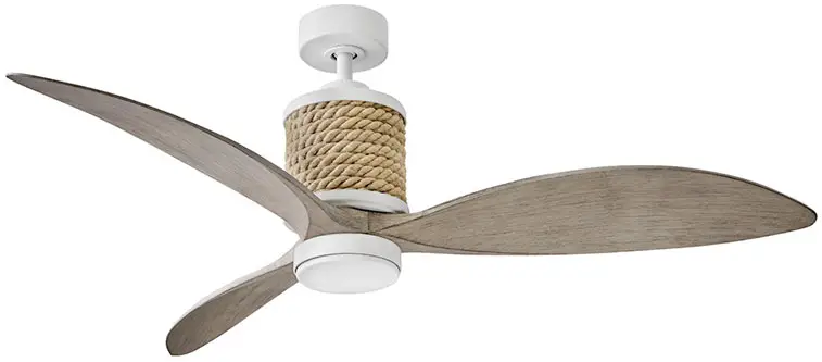 HINKLEY 903160FMW NDD Marin 60 Inch Indoor Outdoor Ceiling Fan with LED Lighting