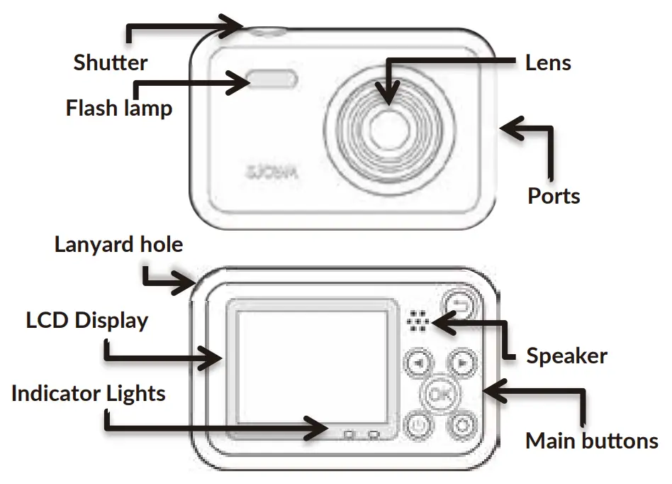 SJCAM FUNCAM Kids Digital Camera Mini Video Camera - Fig 1