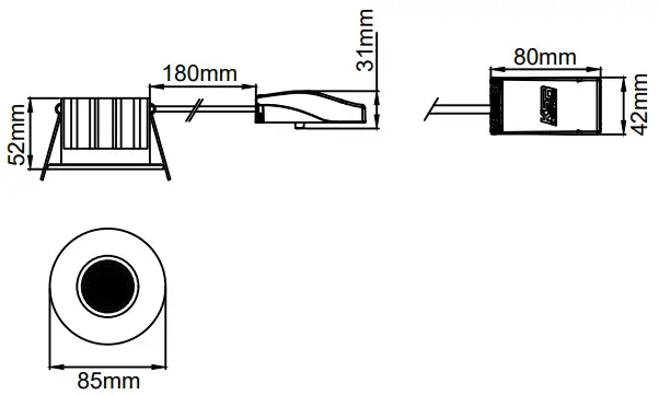 KSR LIGHTING KSRFRD381 LED Dimmable Downlight - fig 1
