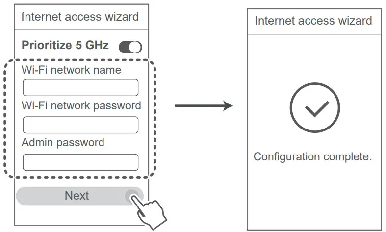 HUAWEI WiFi AX3 WS7100 WiFi 6 Plus Dual Core Router - Internet access wizard 2