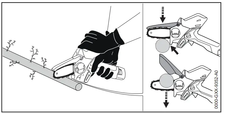 STIHL GTA 26 Cordless Garden Pruner - Cutting