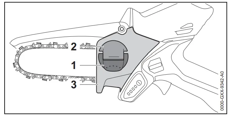 STIHL GTA 26 Cordless Garden Pruner - Removing the bar and chain