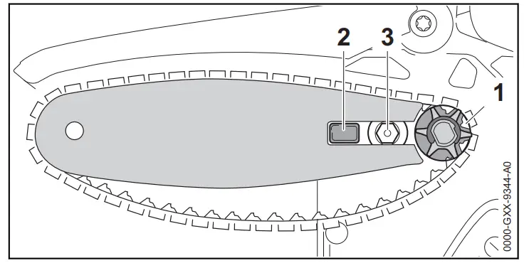 STIHL GTA 26 Cordless Garden Pruner - Removing the bar and chain2