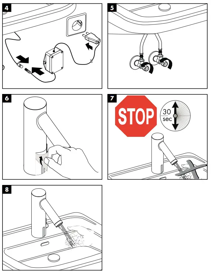 hansgrohe AXOR STARCK Electronic Faucet with Temperature Control - fig 1
