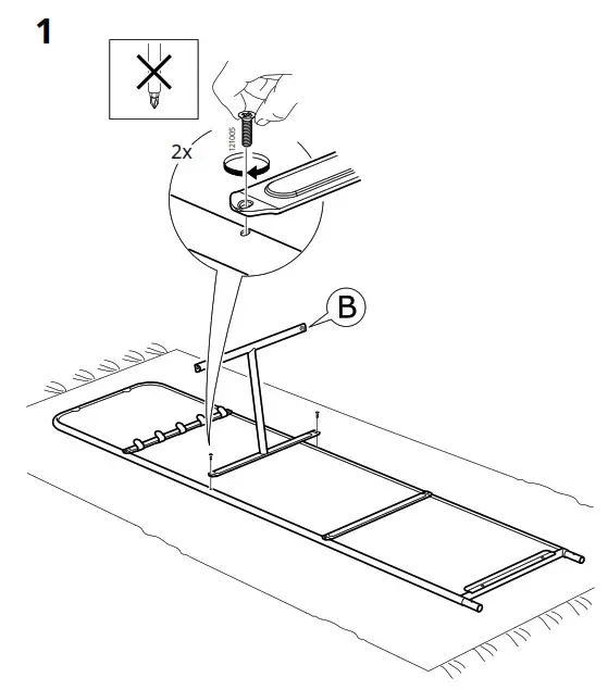 IKEA 803.962.43 KNAPPER Standing Mirror - fig 1