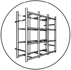BIN WAREHOUSE 65002 12 Tote Storage Rack A0