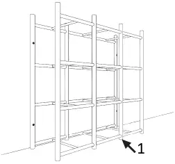 BIN WAREHOUSE 65002 12 Tote Storage Rack E3