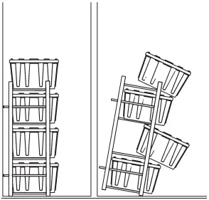 BIN WAREHOUSE 65002 12 Tote Storage Rack E9
