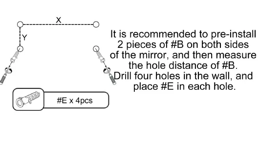 NEUTYPECHIC TY-MR05071 Modern Rectangle Metal Framed Pivoted Wall Vanity Mirror-fig-3