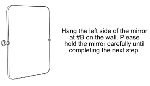 NEUTYPECHIC TY-MR05071 Modern Rectangle Metal Framed Pivoted Wall Vanity Mirror-fig-5