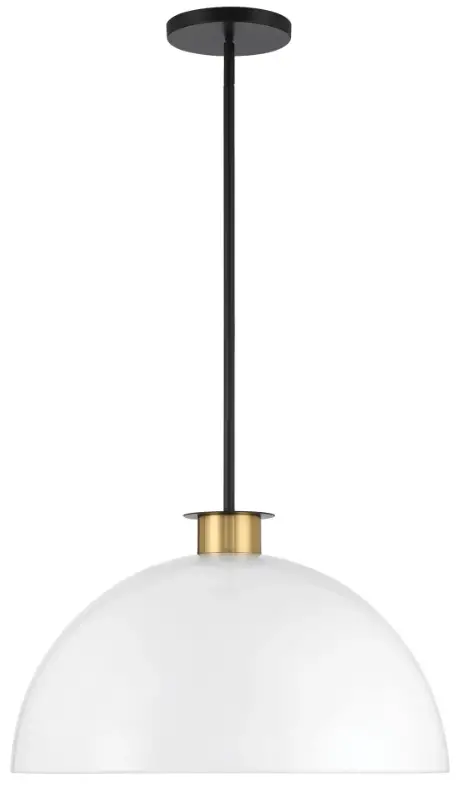 CRYSTORAMA GIG815BKAG Gigi One Light Pendant