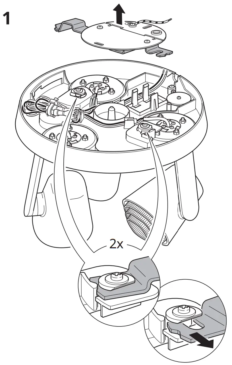 IKEA 004 076 55 MONAZIT Ceiling Spotlight with 3 Lights - fig1