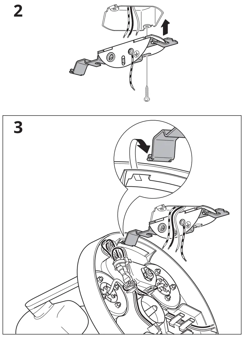 IKEA 004 076 55 MONAZIT Ceiling Spotlight with 3 Lights - fig2
