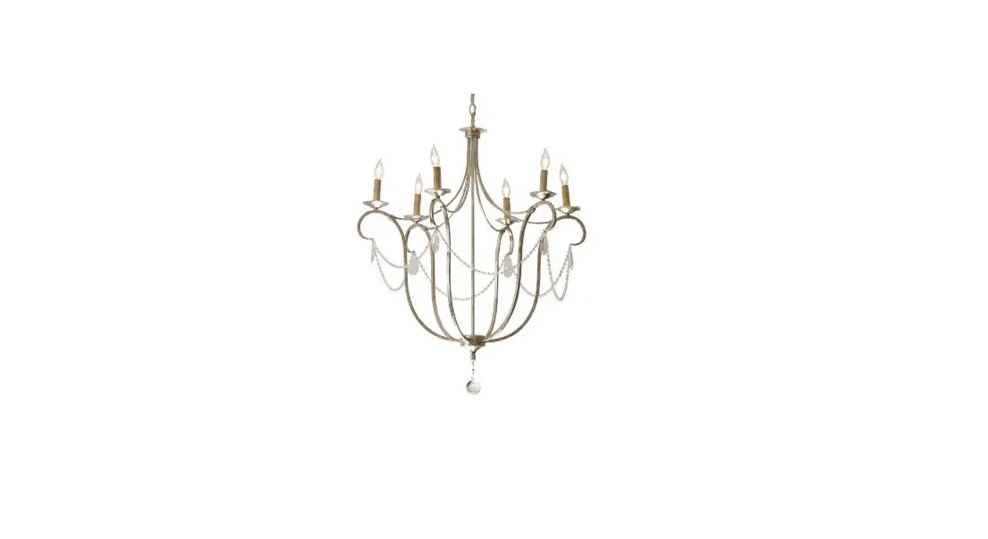 Ethan Allen 093830 Cali Aged Silver Chandelier Instruction Manual