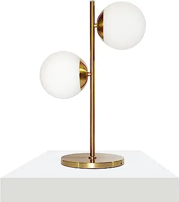 JONATHAN Y JYL1107A 2-Light Coastal Vintage Iron LED Table Lamp