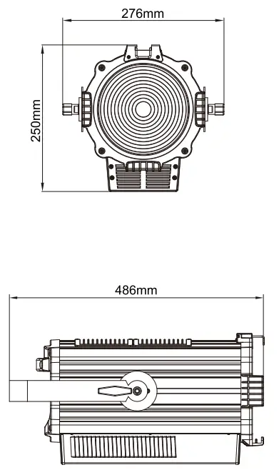 E-IMAGE-EJ-250C-Professional-Studio-LED-Fresnel-Light-fig-4