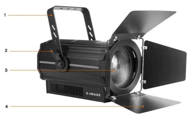 E-IMAGE-EJ-250C-Professional-Studio-LED-Fresnel-Light-fig-5