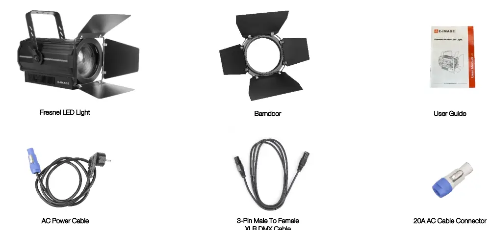 E-IMAGE-EJ-250C-Professional-Studio-LED-Fresnel-Light-fig-7
