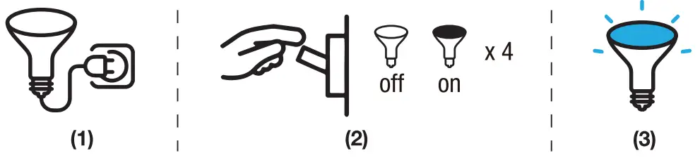 Lepro AI Bulb BR1 Smart LED Bulb - Reset the Light