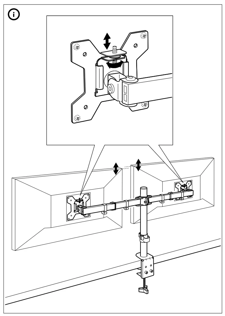 IKEA STUBBERGET Bracket for Monitor - Figure 8