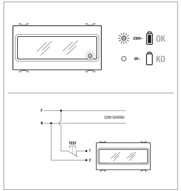 GEWiSS GW 10 666 CHORUS Self-Contained Emergency Light - Fig